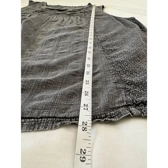 Bit & Bridle Women's Sleeveless Top 2X Gray 100% Cotton - Picture 7 of 7